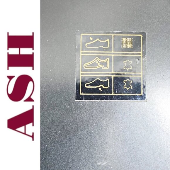 ASH Elixir Burgundy Velour Chunky Heel Bootie Gold Stars & Moons, Size 40 - Picture 10 of 14